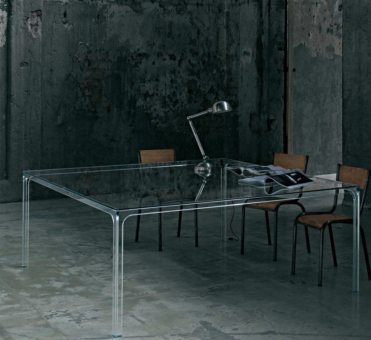 Glas Italia Oscar Square Table