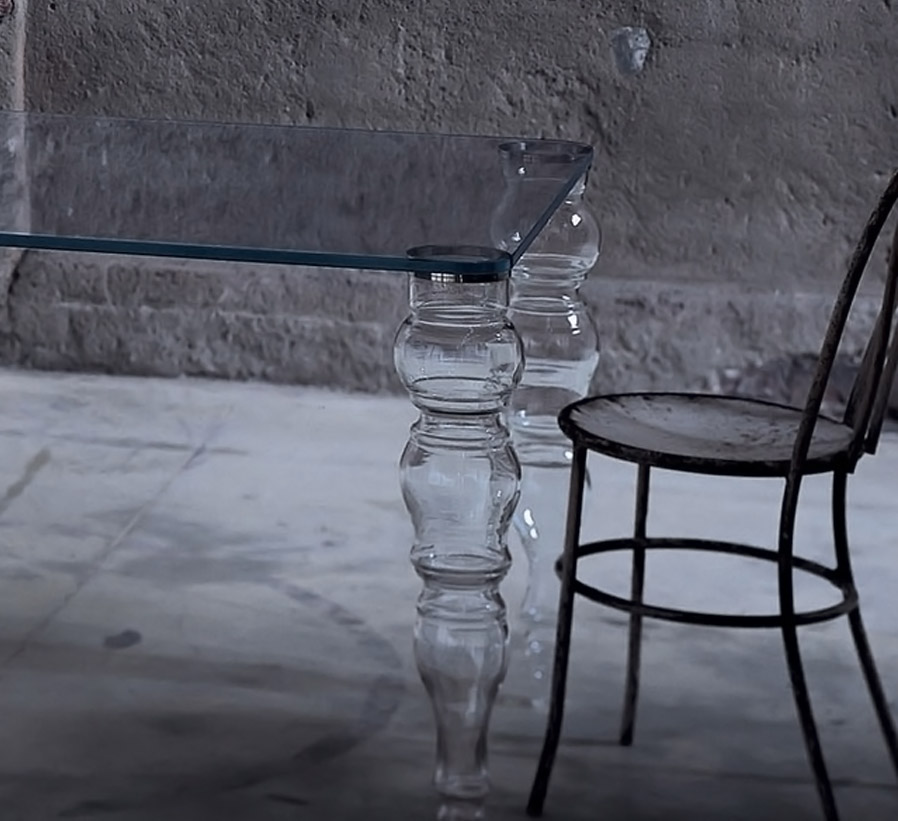 Glas Italia Post Modern Rectangular Table