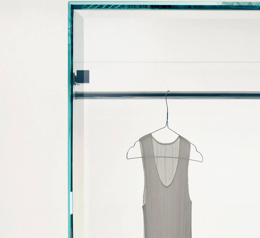 Glas Italia Prism Glass Wardrobe