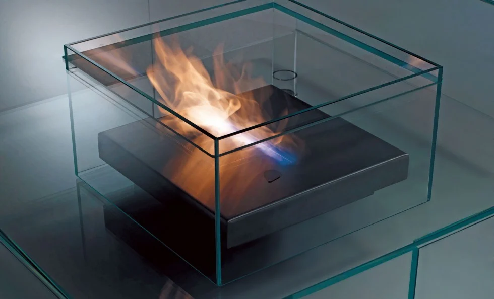 Glas Italia Seasons Table With Burner