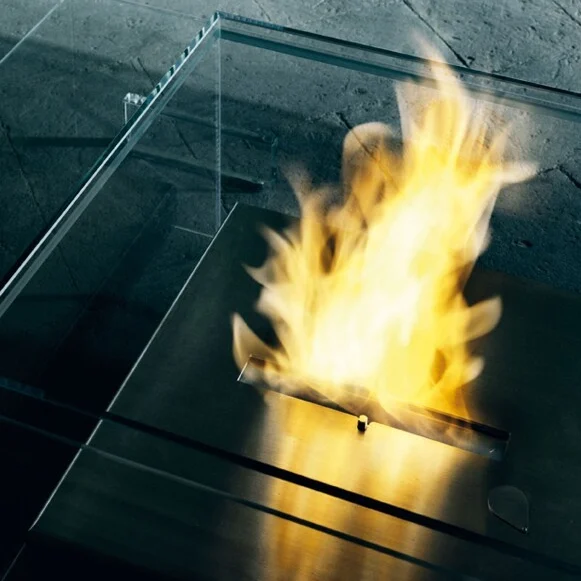 Glas Italia Seasons Table With Burner