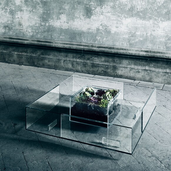 Glas Italia Seasons Table With Burner