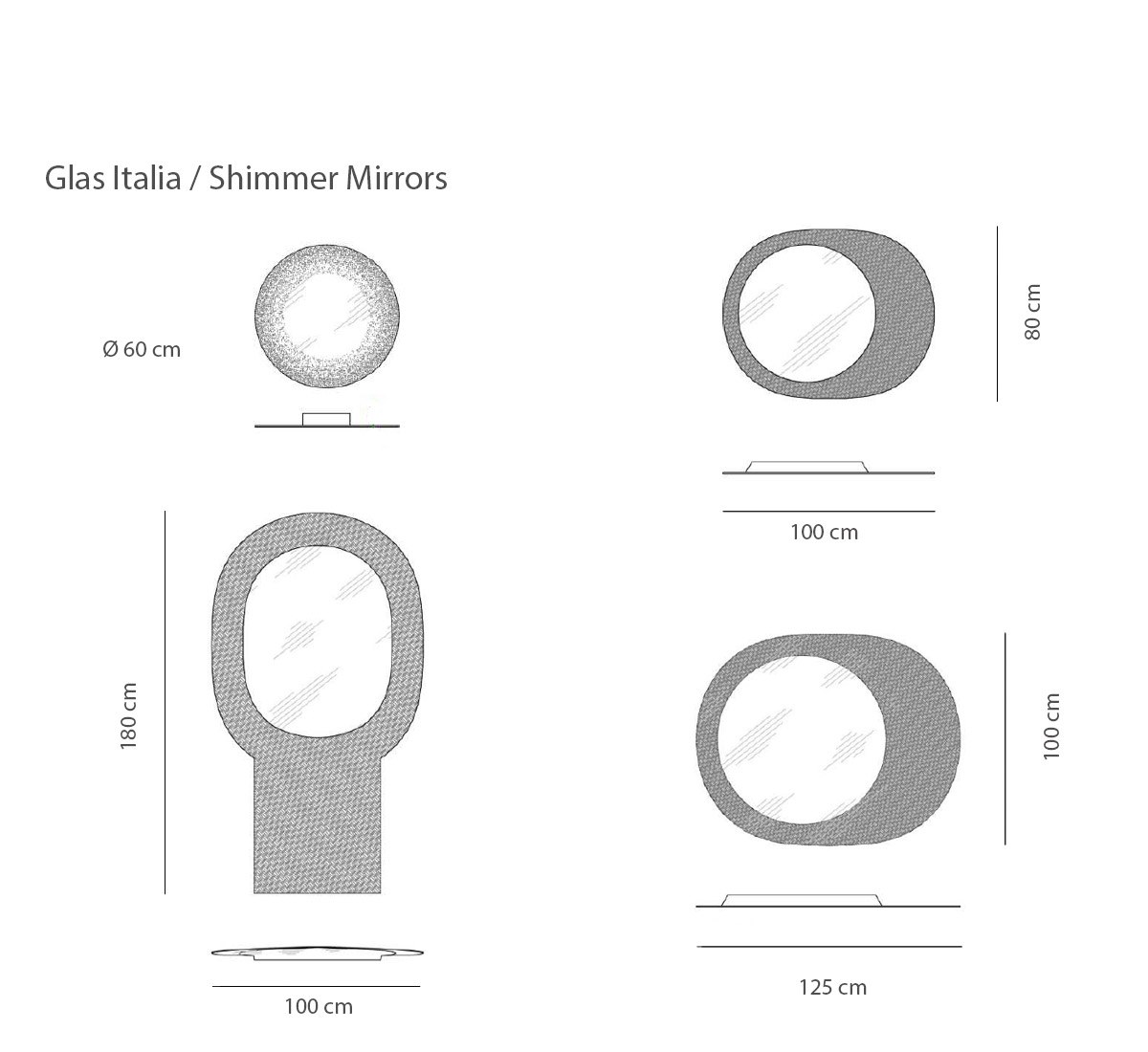 Glas Italia Shimmer Mirror