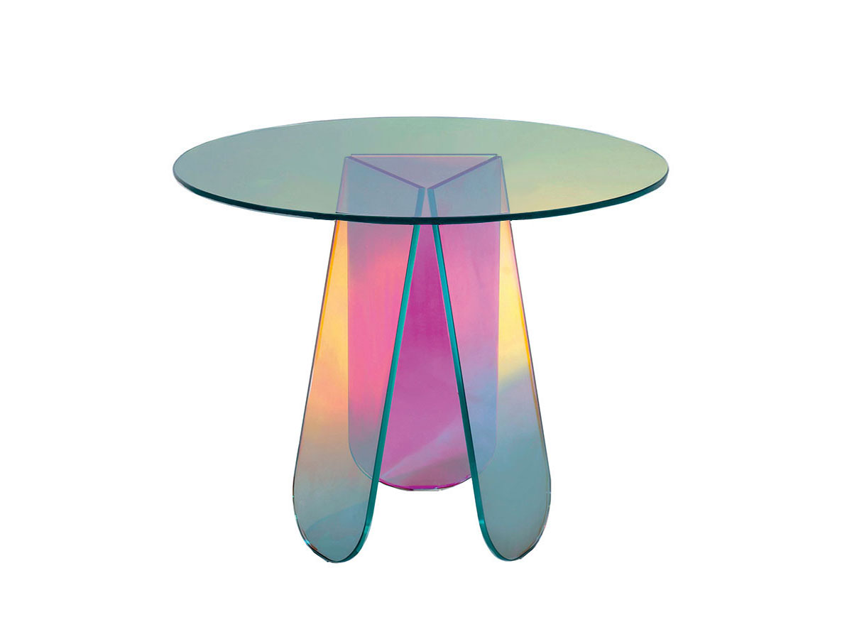 Журнальный столик Glas Italia Shimmer, Ø 65 см · SHI02