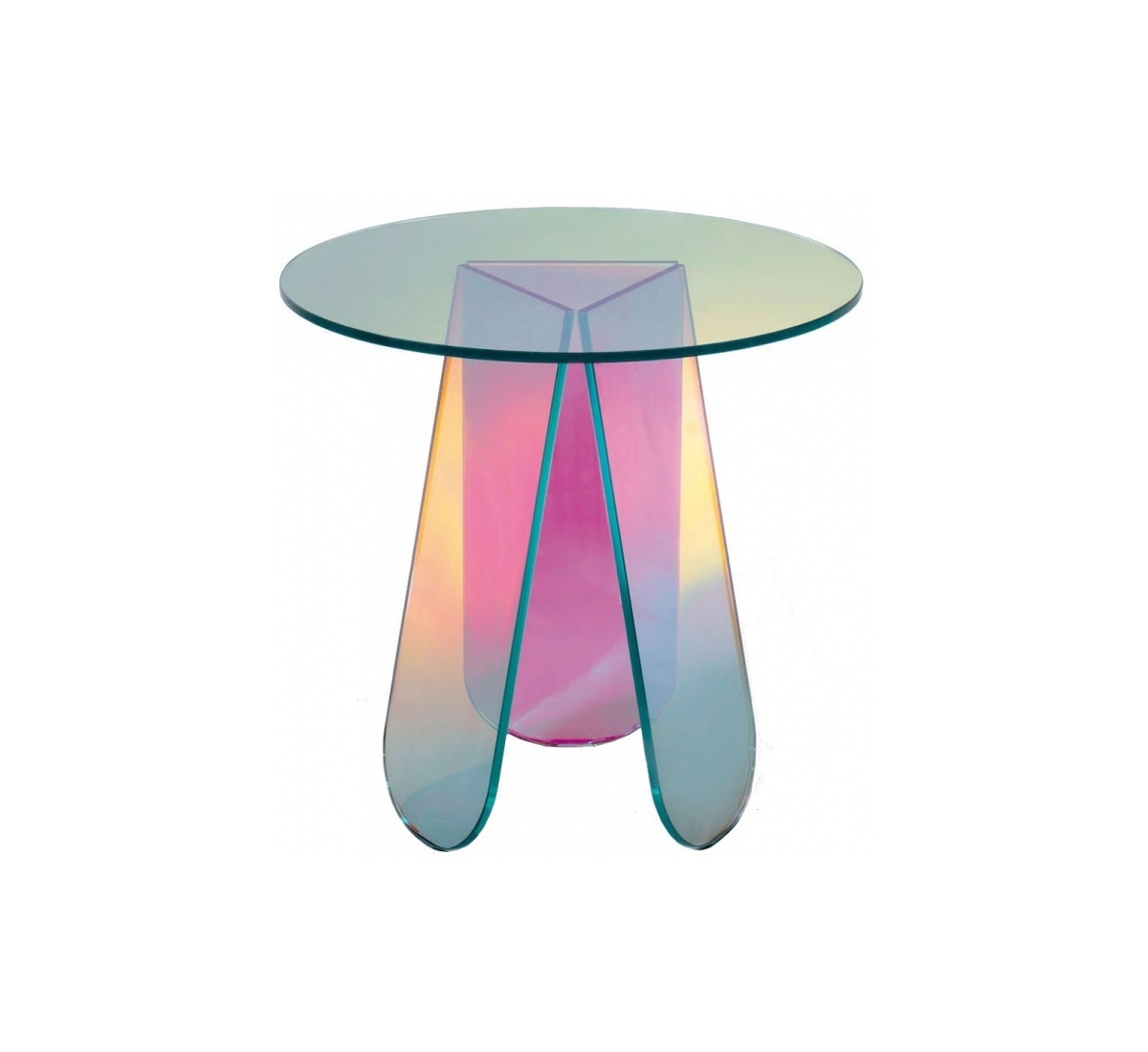 Журнальный столик Glas Italia Shimmer, Ø 52 см · SHI01L