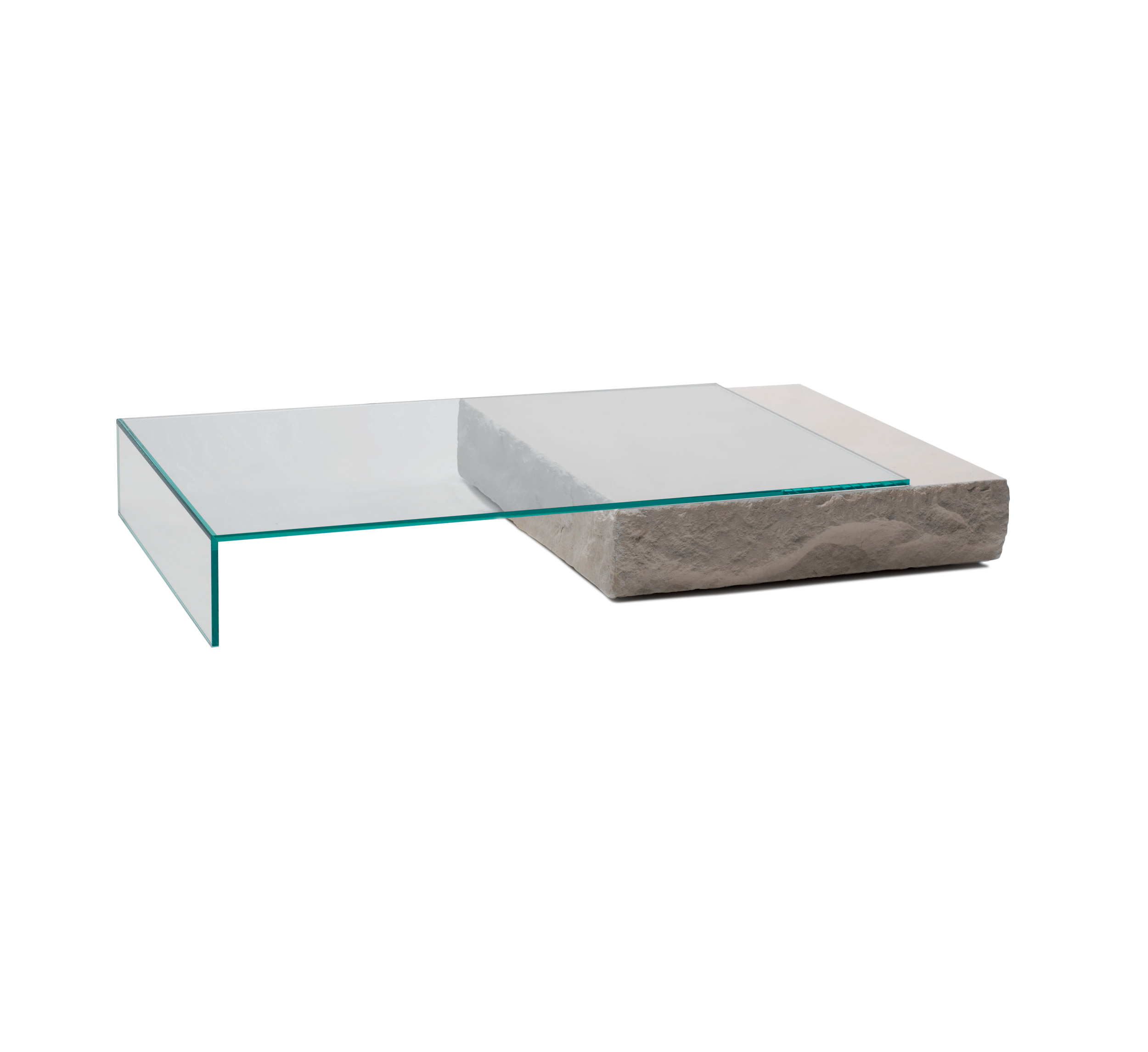 Glas Italia Terraliquida Coffee Table Glass And Stone