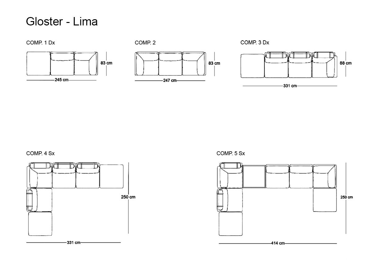 Gloster Lima Sofa Collection