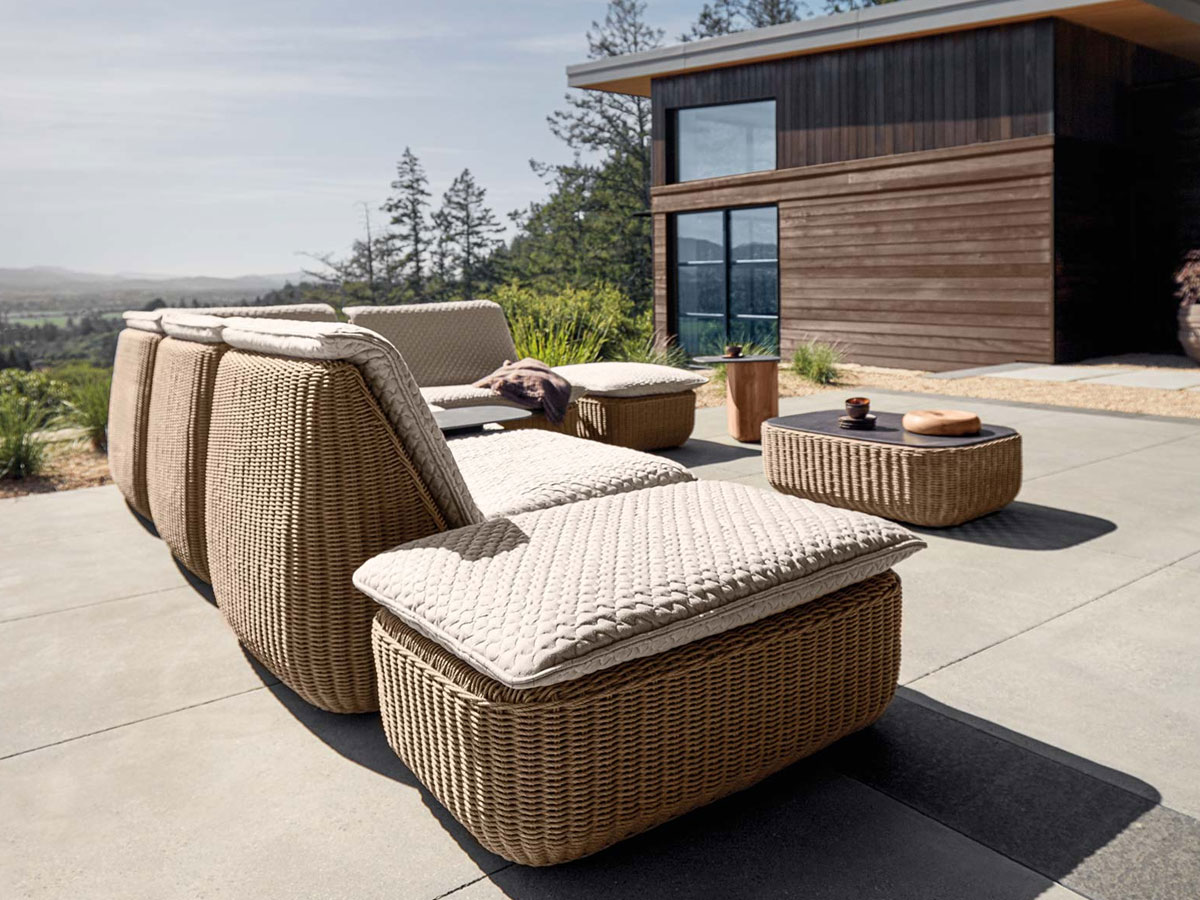 Gloster Omada Lounge Chair Blend Linen