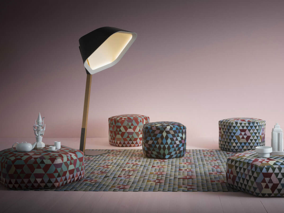 Golran Trianglehex Sweet Gold Rug