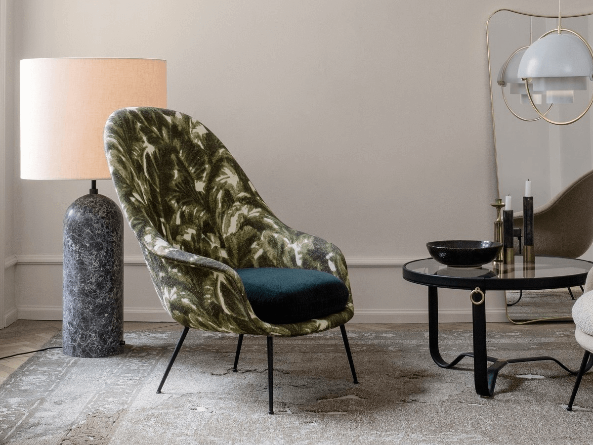 Gubi Bat Lounge Chair High Back