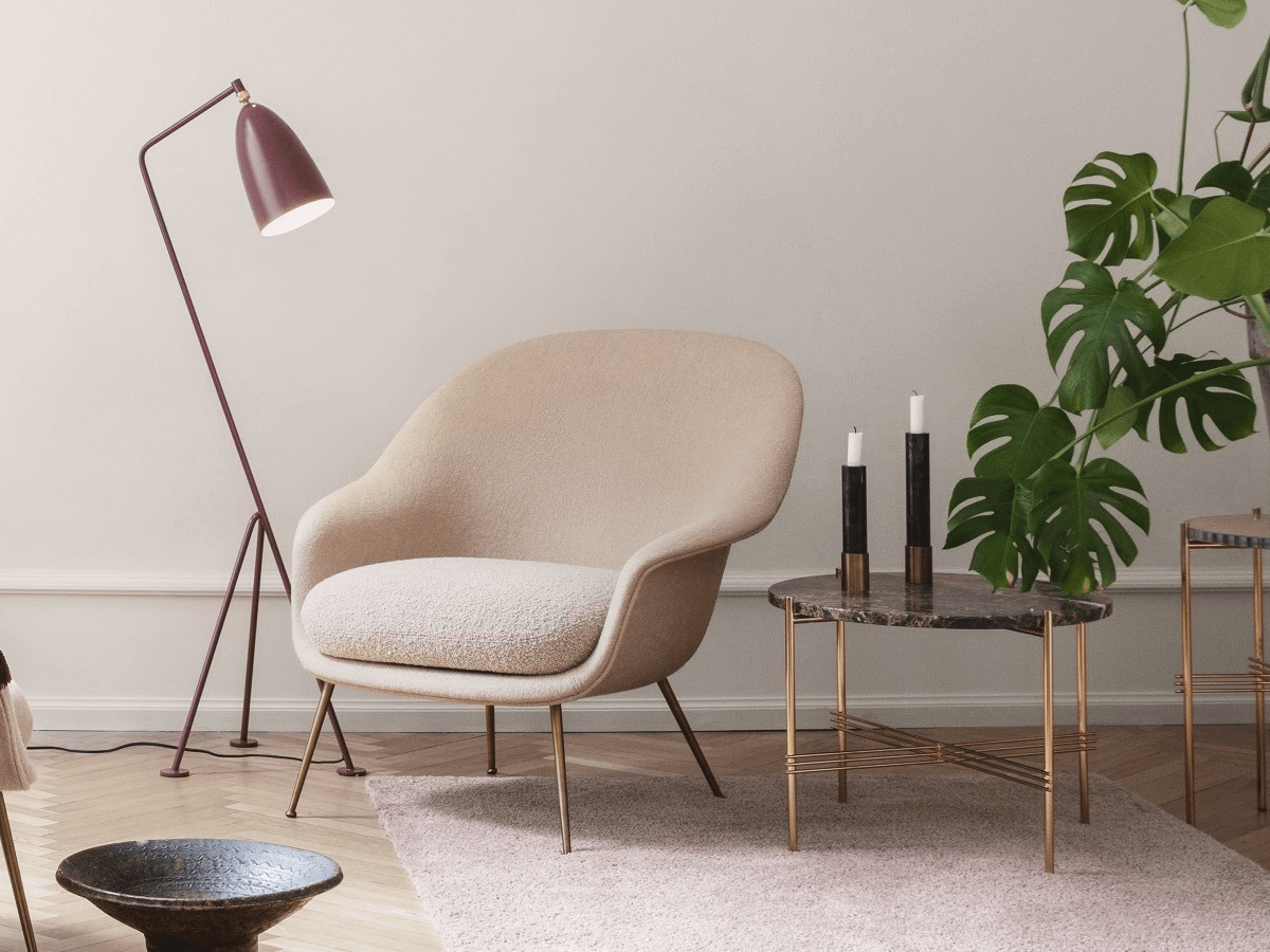 Gubi Bat Lounge Chair Low Back