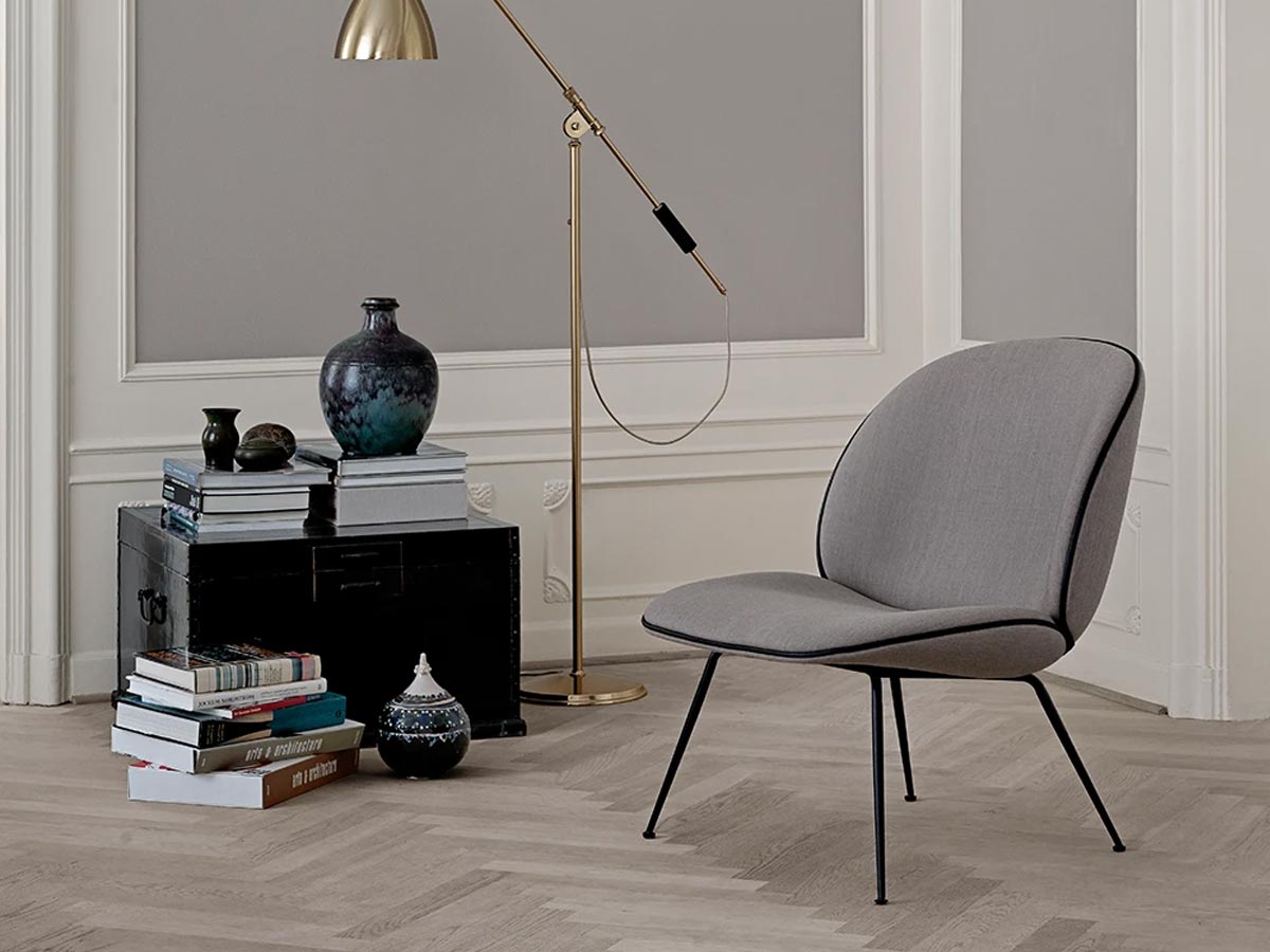 Gubi Beetle Lounge Chair Conic Base