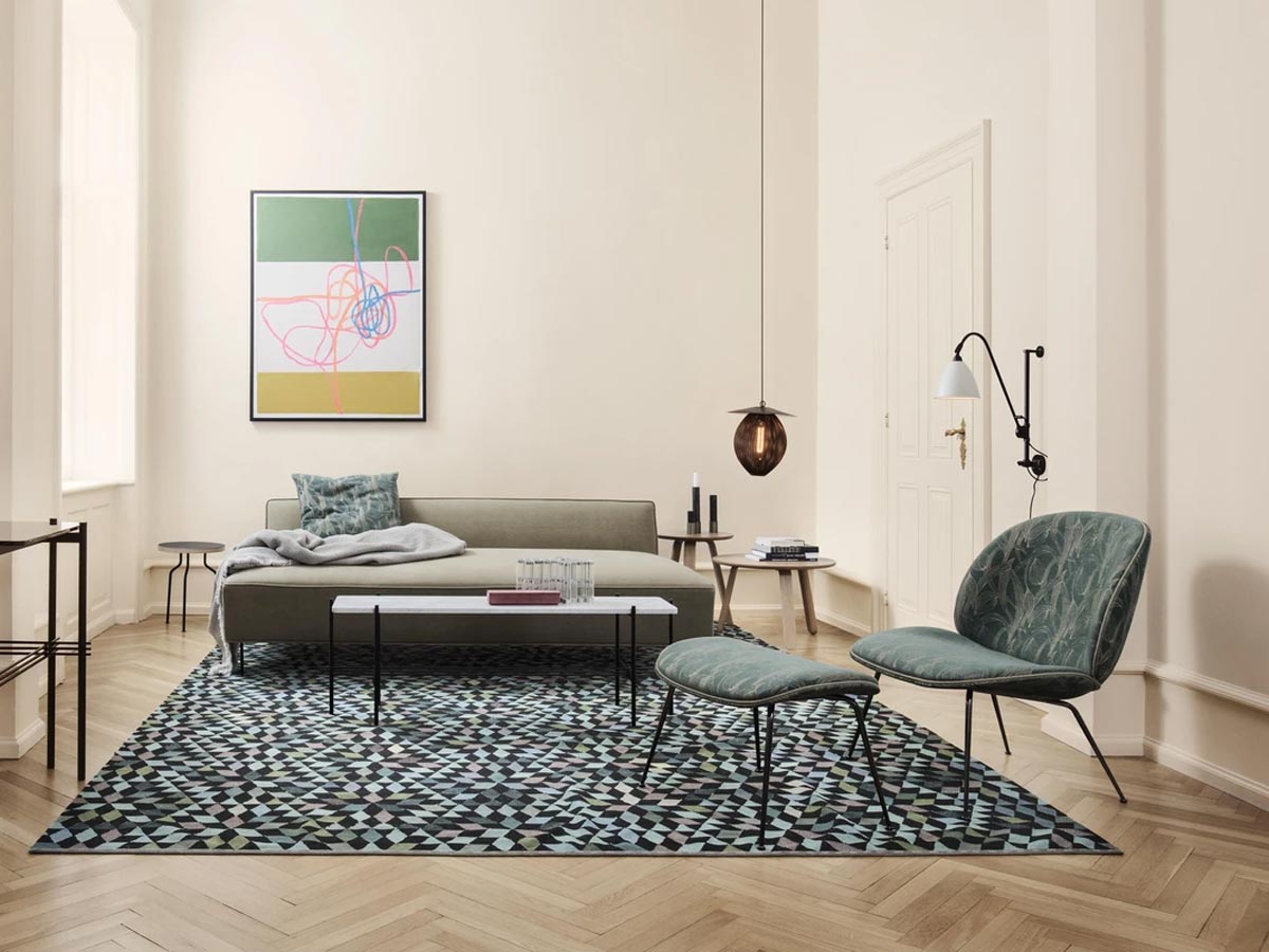 Gubi Beetle Lounge Chair Conic Base