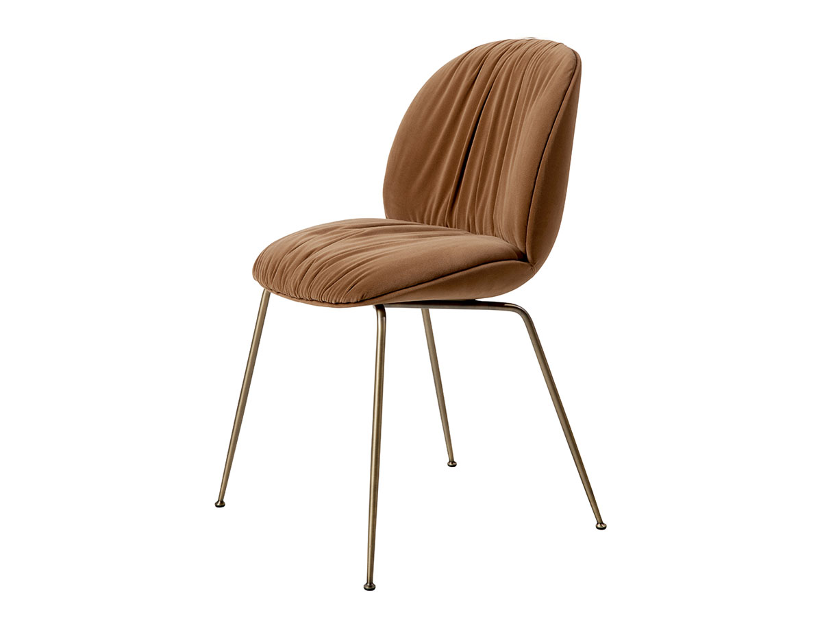 Gubi Beetle Soft Dining Chair Fully Upholstered Conic Base
