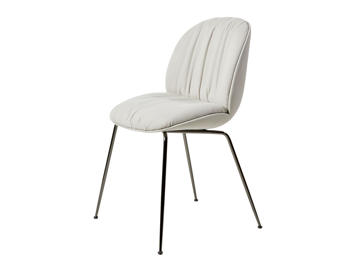 Gubi Beetle Soft Dining Chair Fully Upholstered Conic Base