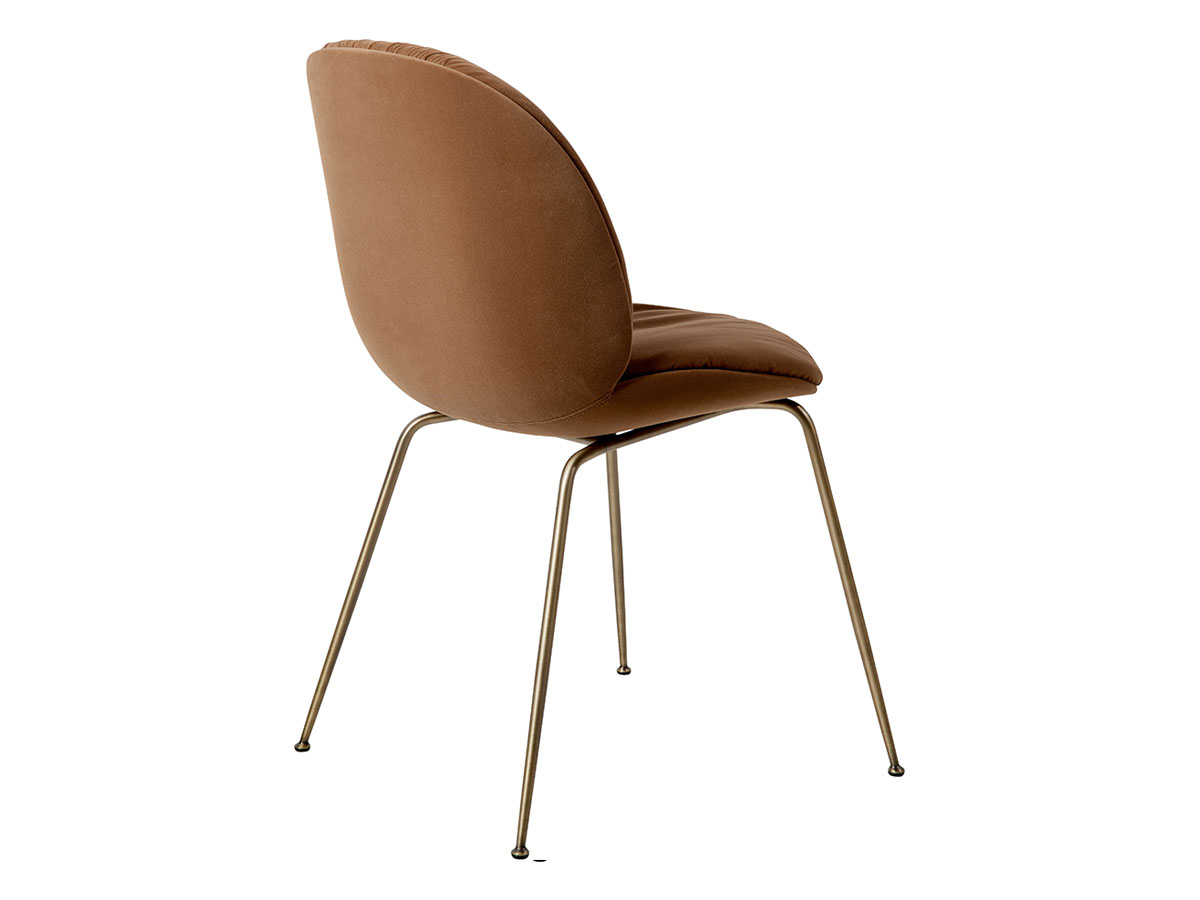 Gubi Beetle Soft Dining Chair Fully Upholstered Conic Base