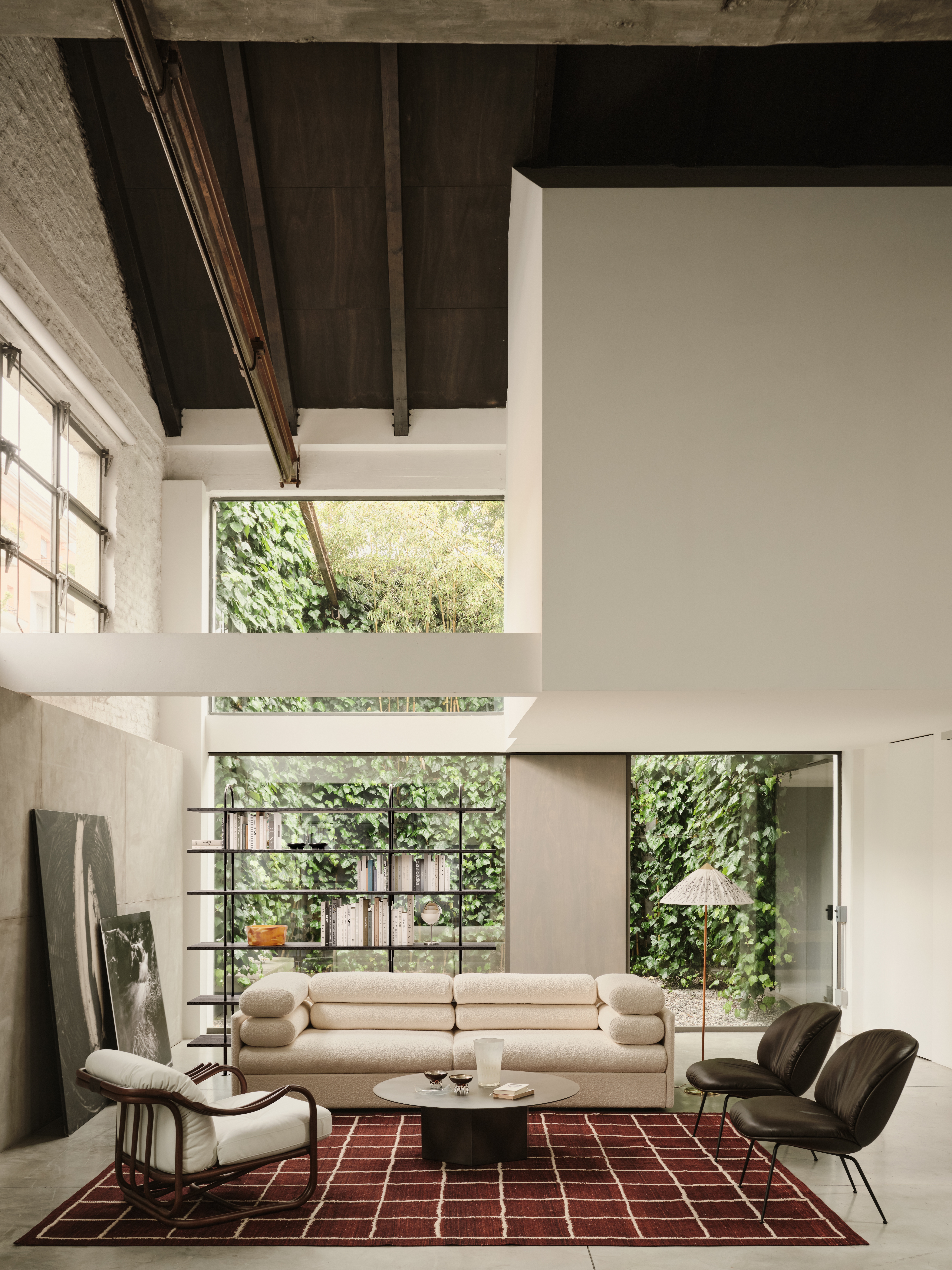 Gubi Beetle Soft Lounge Chair Fully Upholstered Conic Base