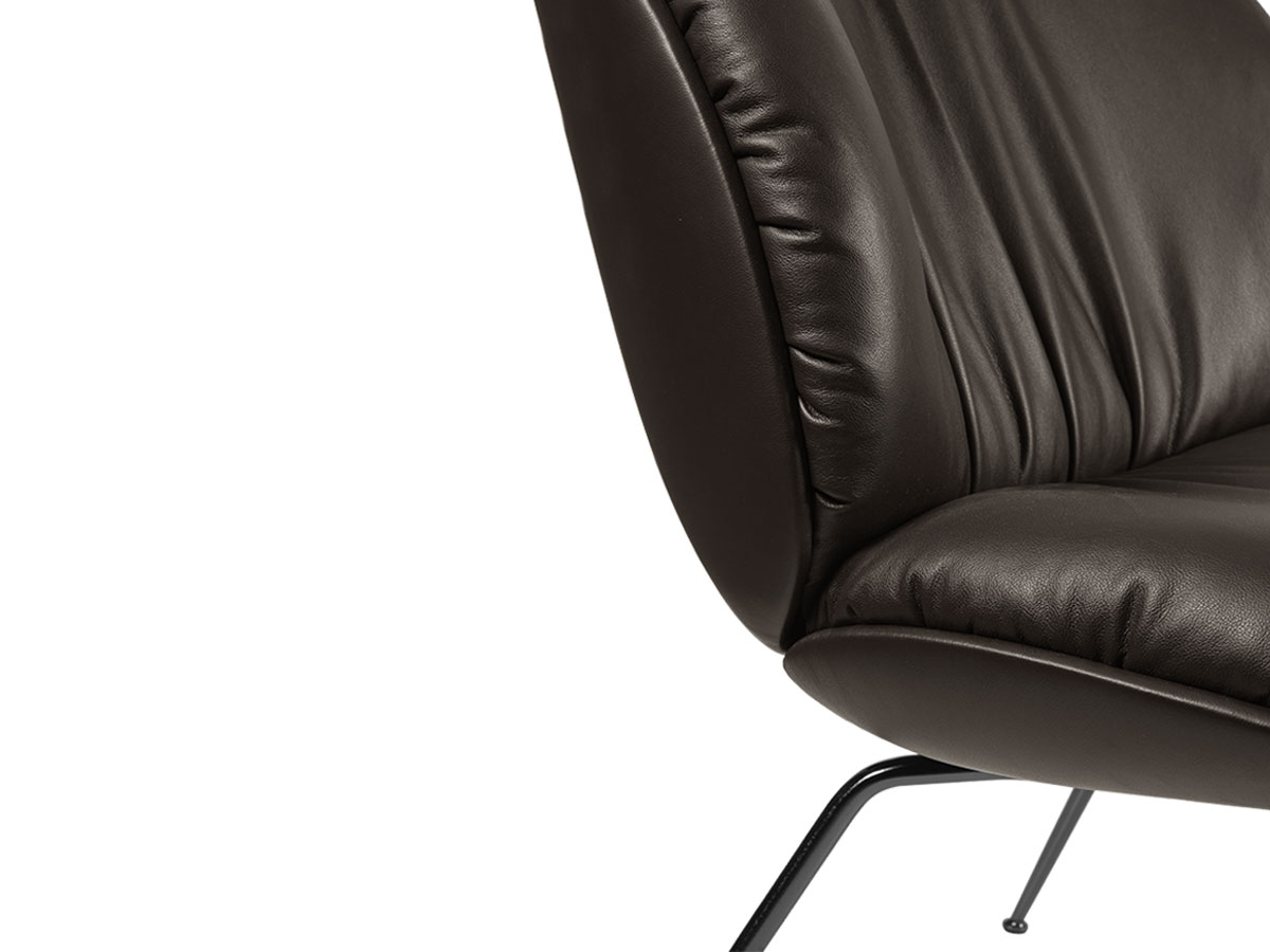Gubi Beetle Soft Lounge Chair Fully Upholstered Conic Base