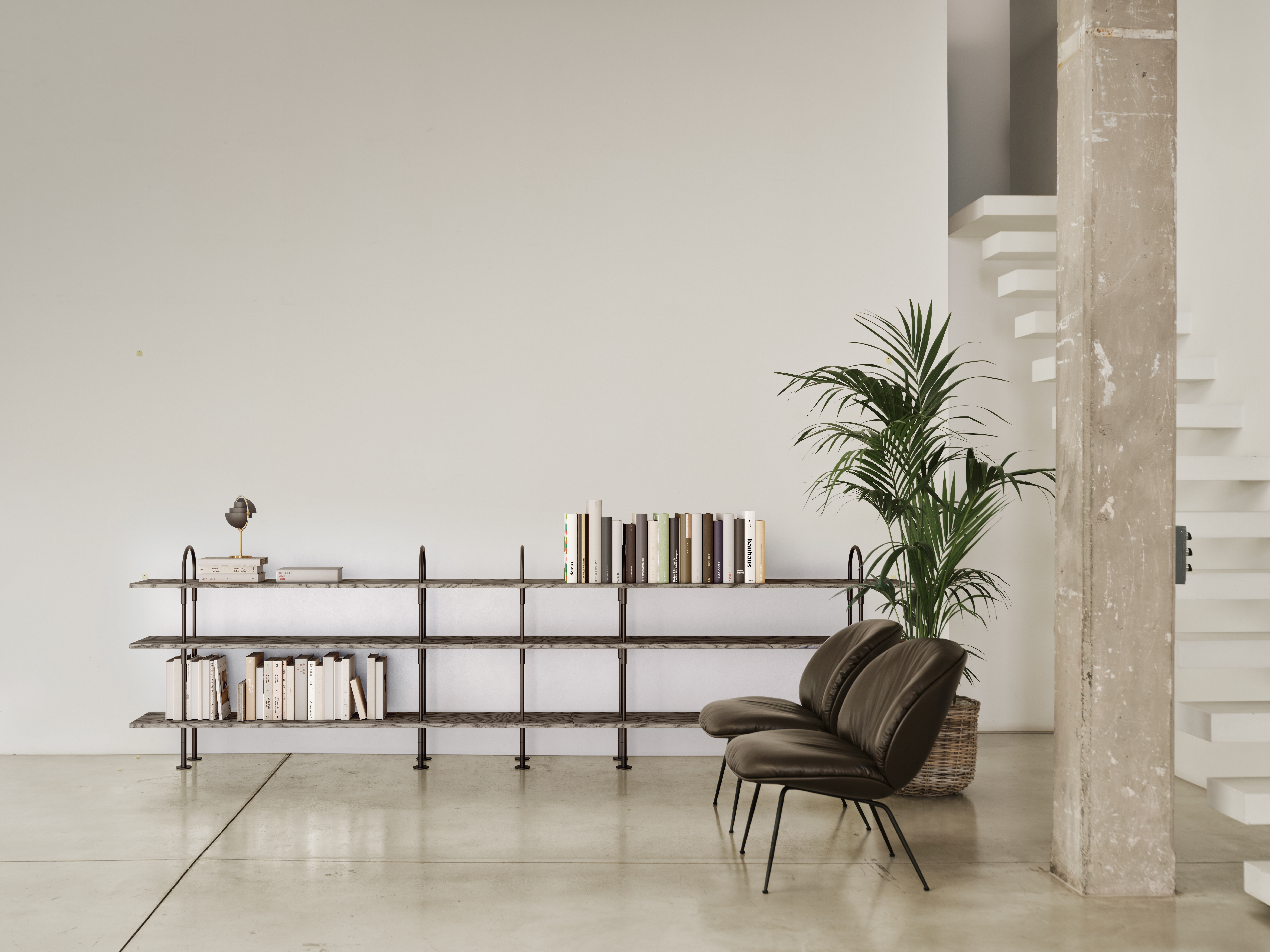Gubi Beetle Soft Lounge Chair Fully Upholstered Conic Base