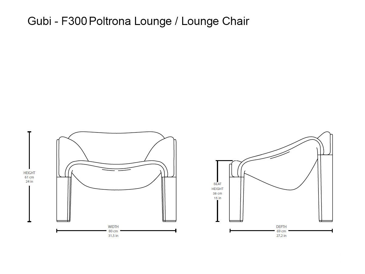 Gubi F300 Lounge Chair