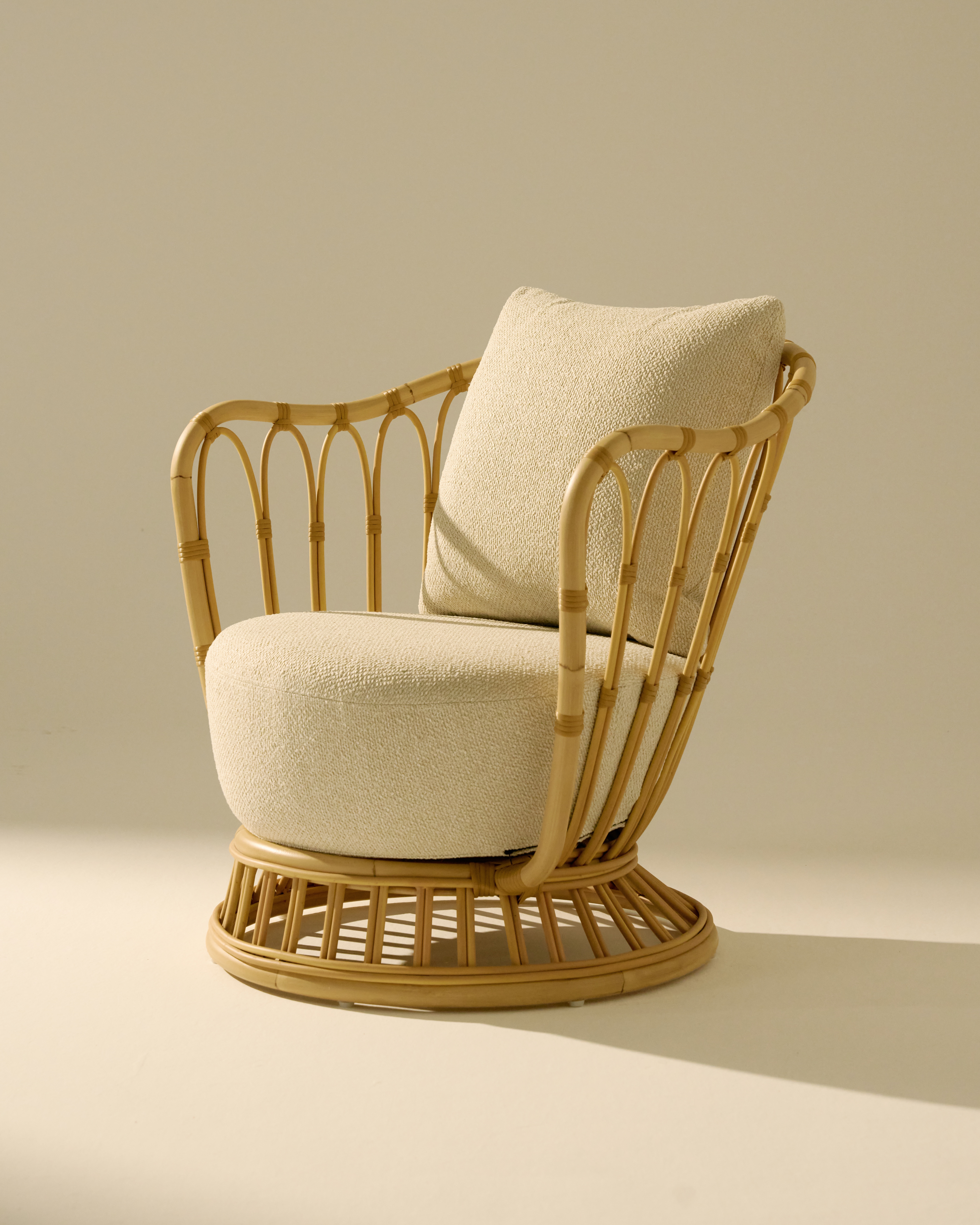 Gubi Grace Outdoor Lounge Chair Fully Upholstered