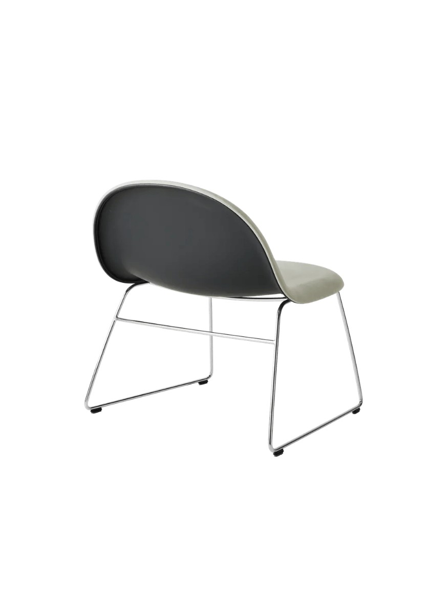Gubi 3d Lounge Chair Polished Stainless Steel Base