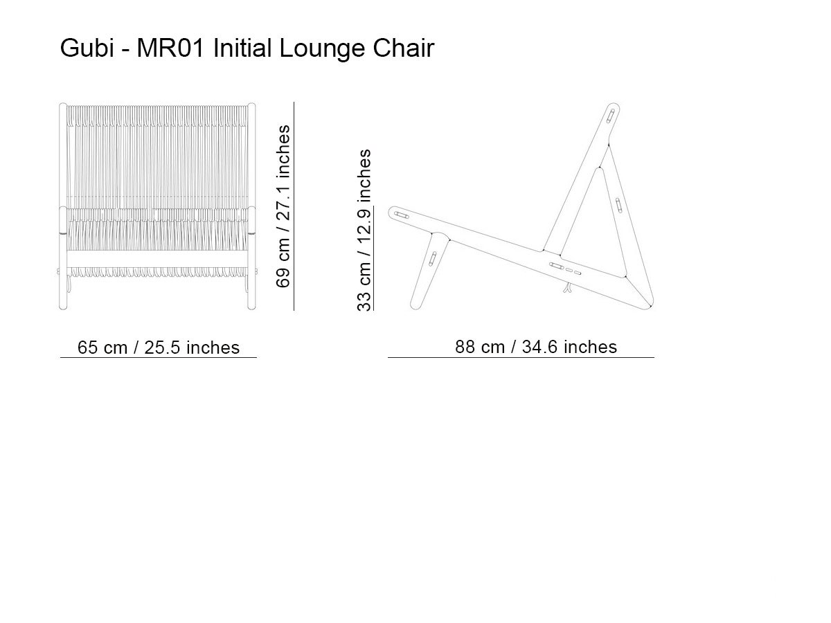 Gubi Mr01 Initial Lounge Chair
