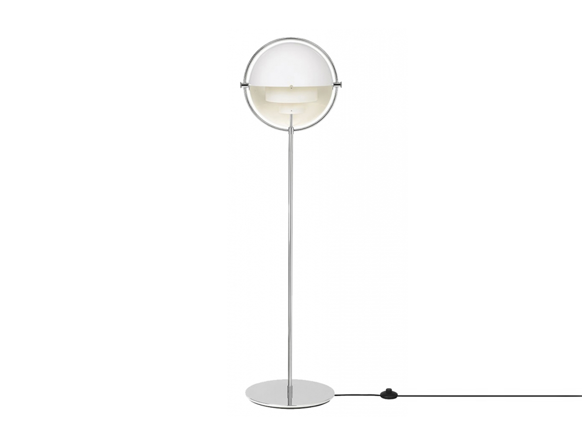 Gubi Multi Lite Floor Lamp Chrome Base