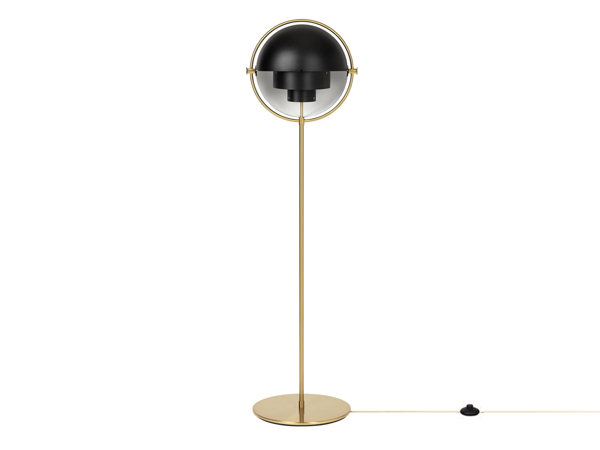 Gubi Multi Lite Floor Lamp Brass Base