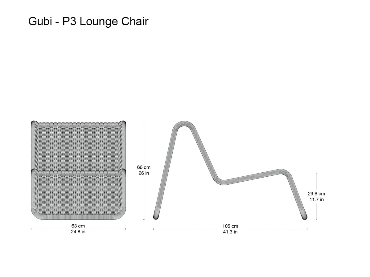 Gubi P3 Lounge Chair