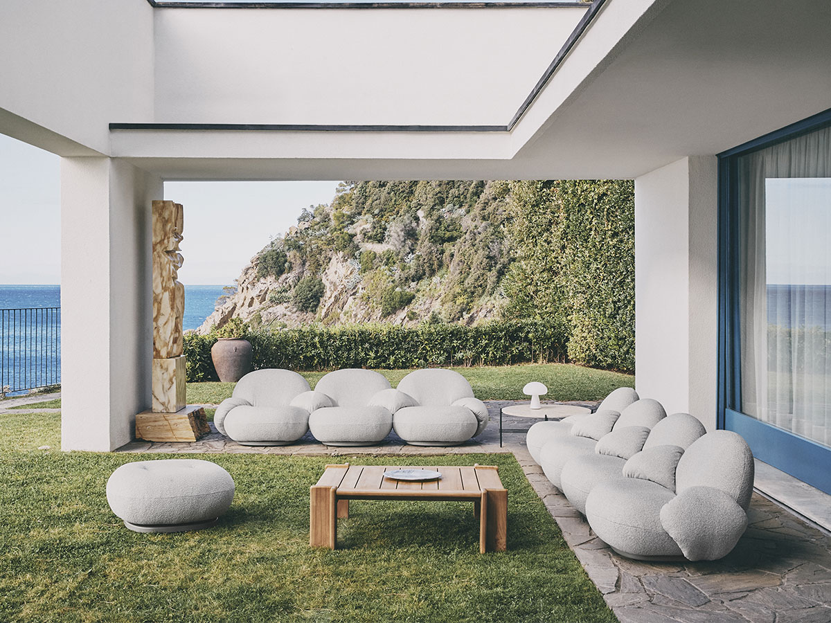 Gubi Pacha Outdoor Sofa With Armrests