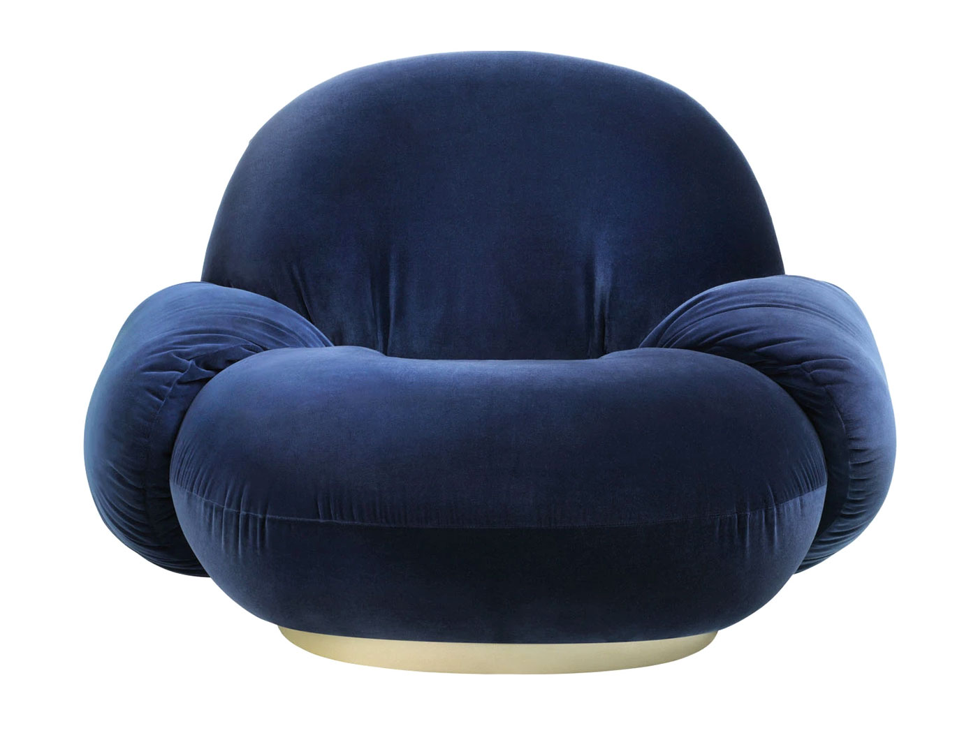 Gubi Pacha Lounge Chair With Armrest