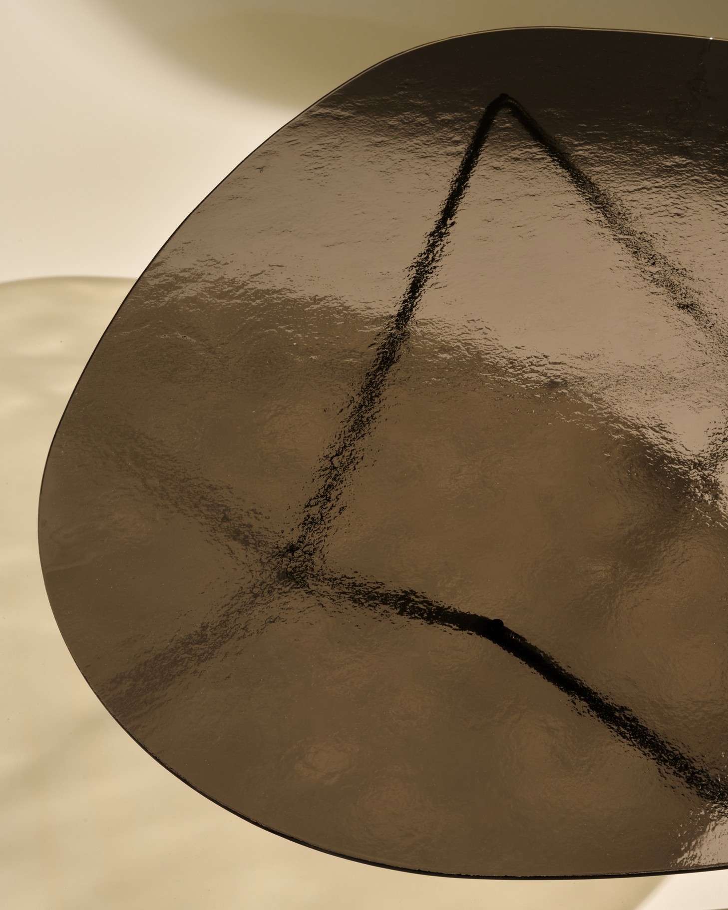 Gubi Pedrera Coffee Table Structured Glass