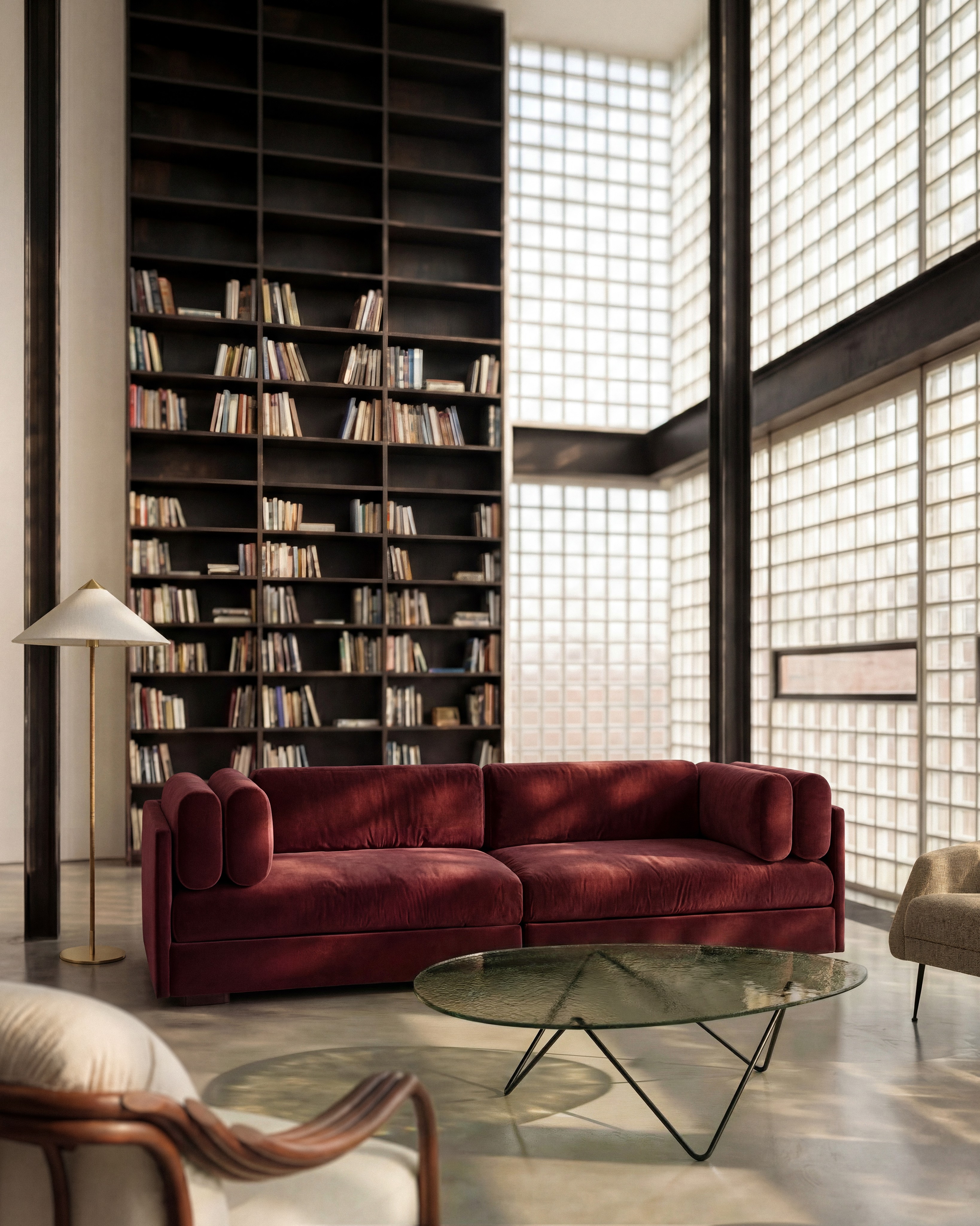 Gubi Pedrera Coffee Table Structured Glass