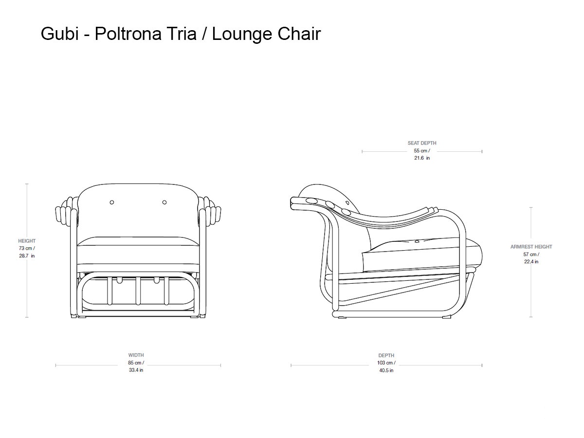 Gubi Tria Lounge Chair