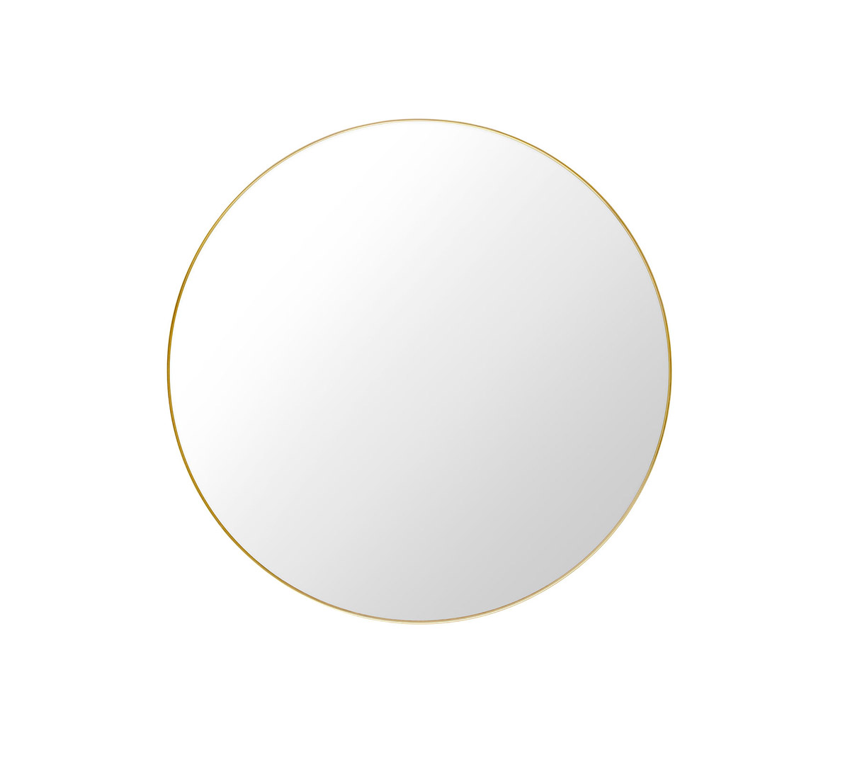 Gubi Round Wall Mirror Polished Brass
