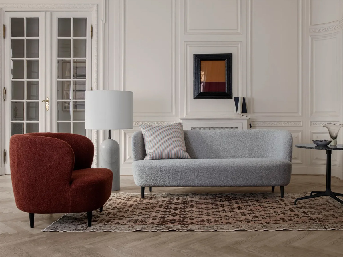 Gubi Stay Sofa Wooden Legs 2 Seater