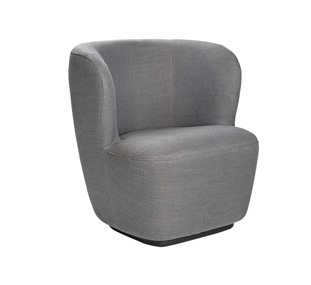 Gubi Stay Lounge Chair Fully Upholstered Small Returning Swivel