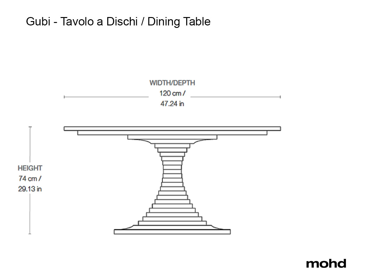 Gubi Tavolo A Dischi Table O 120 Cm