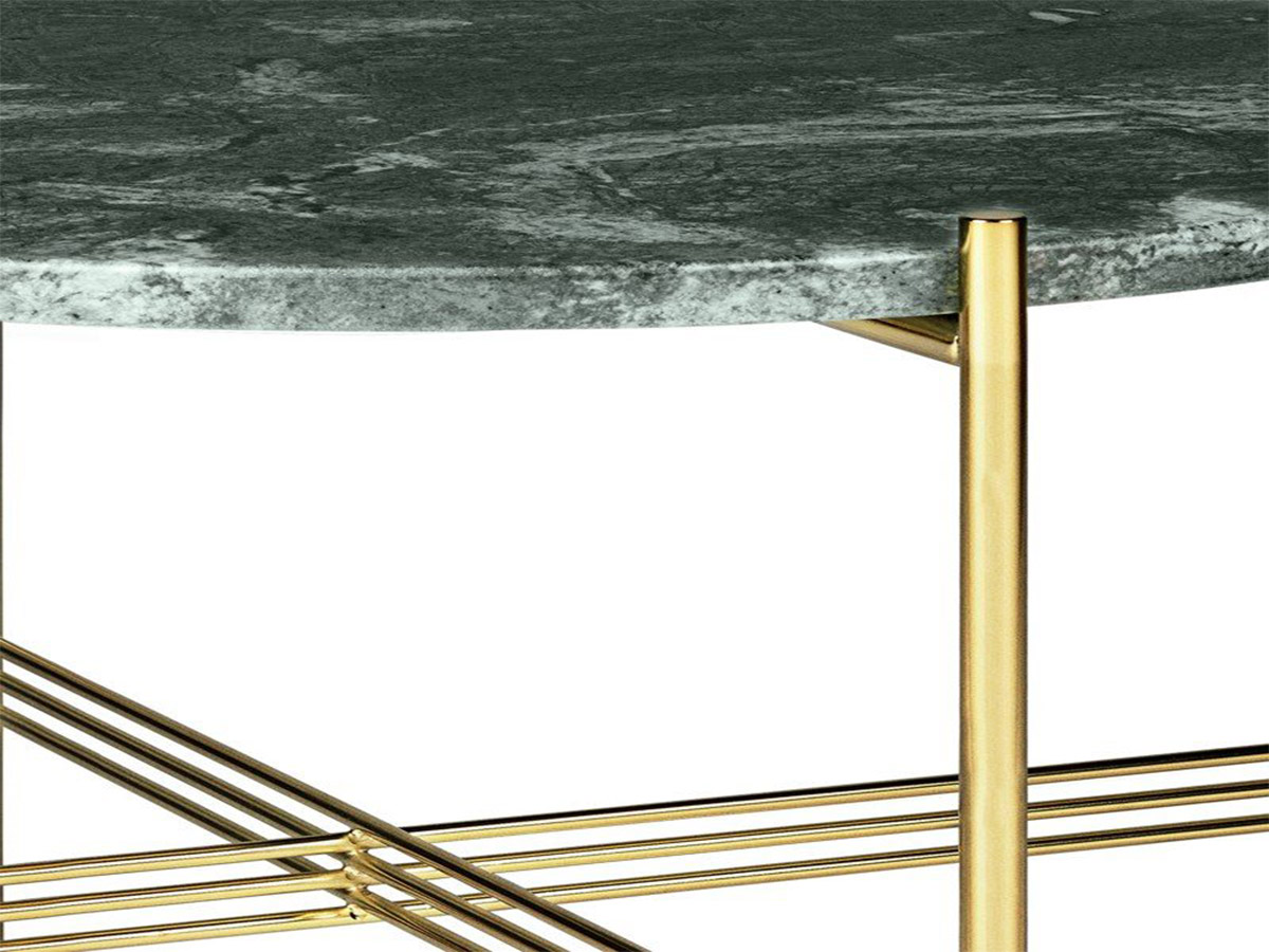 Gubi Ts Coffee Table Large Brass Frame