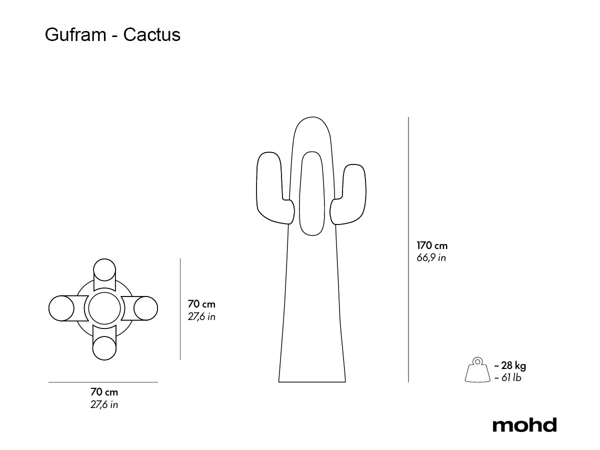 Gufram Andys Cactusr Coat Hanger