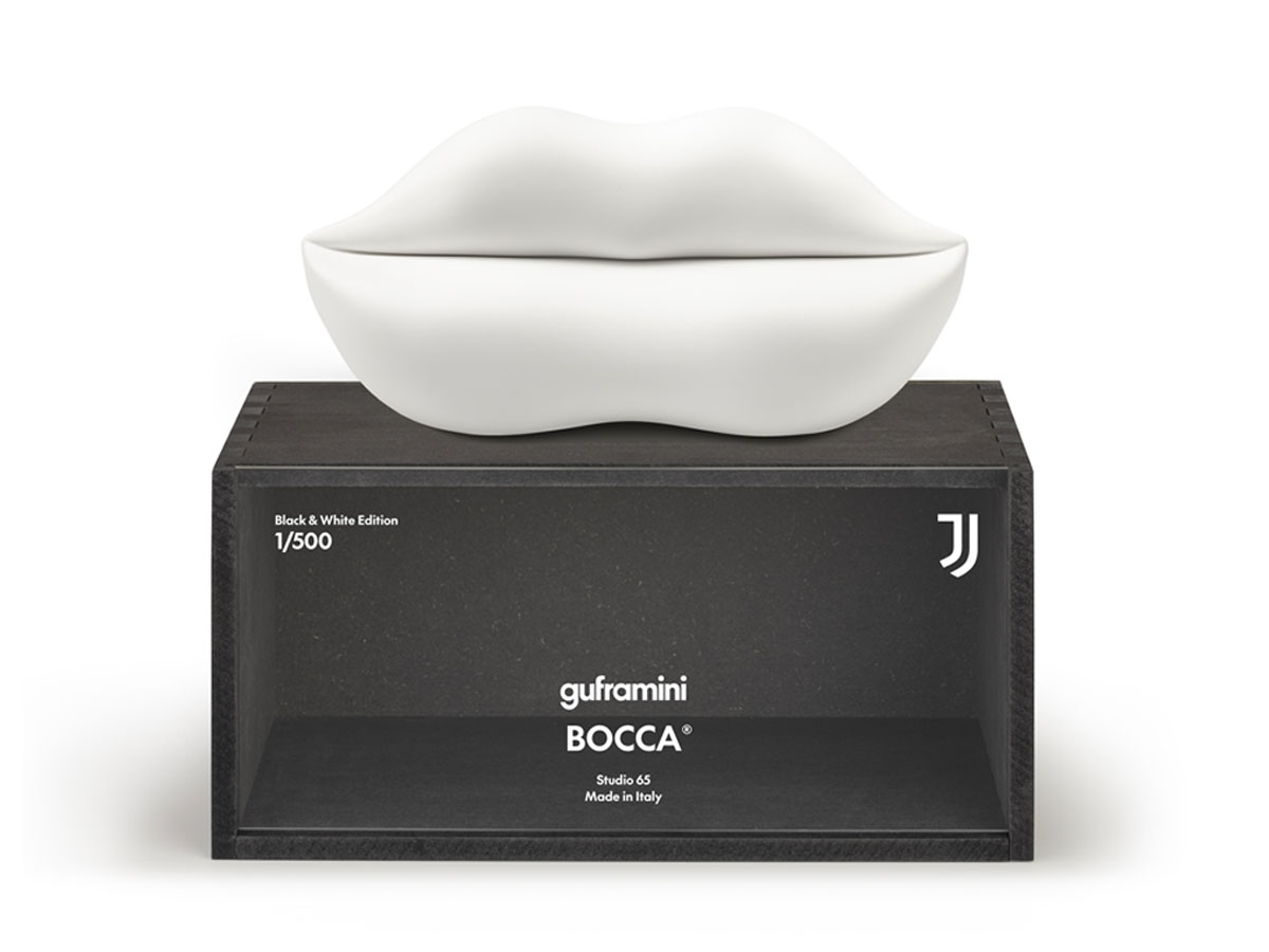 Миниатюра Gufram Bocca Guframini Black & White Juventus Edition