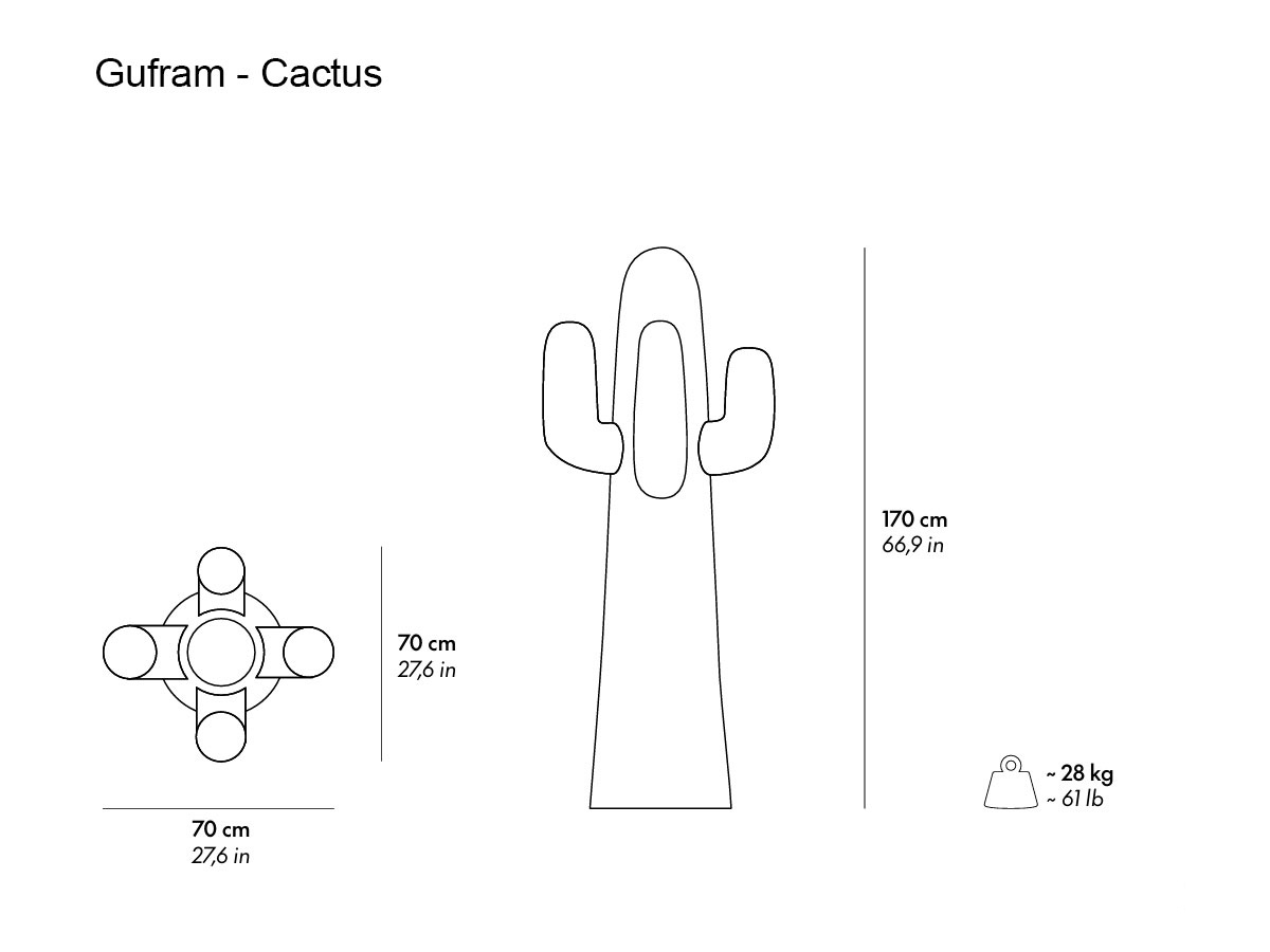 Gufram Boring Cactusr Coat Hanger