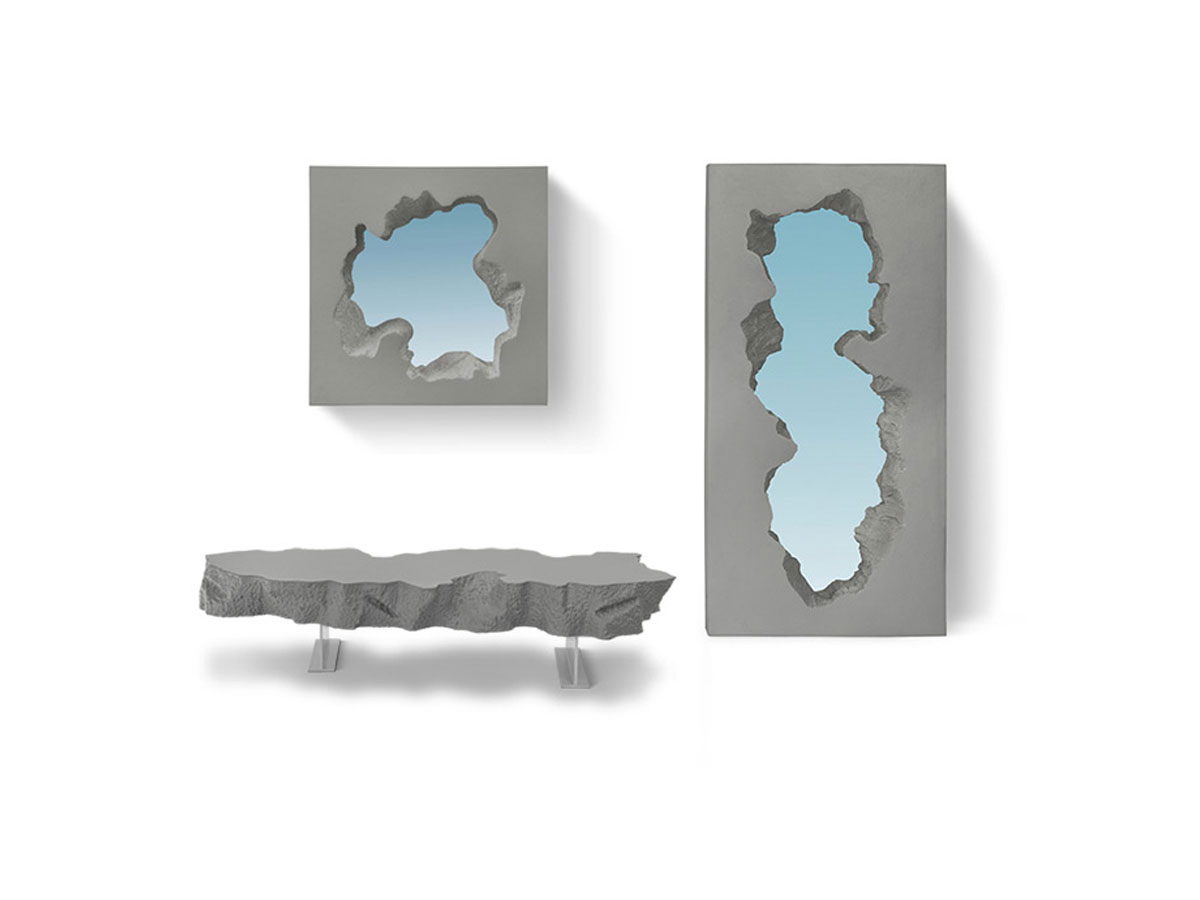 Gufram Broken Mirror Grey