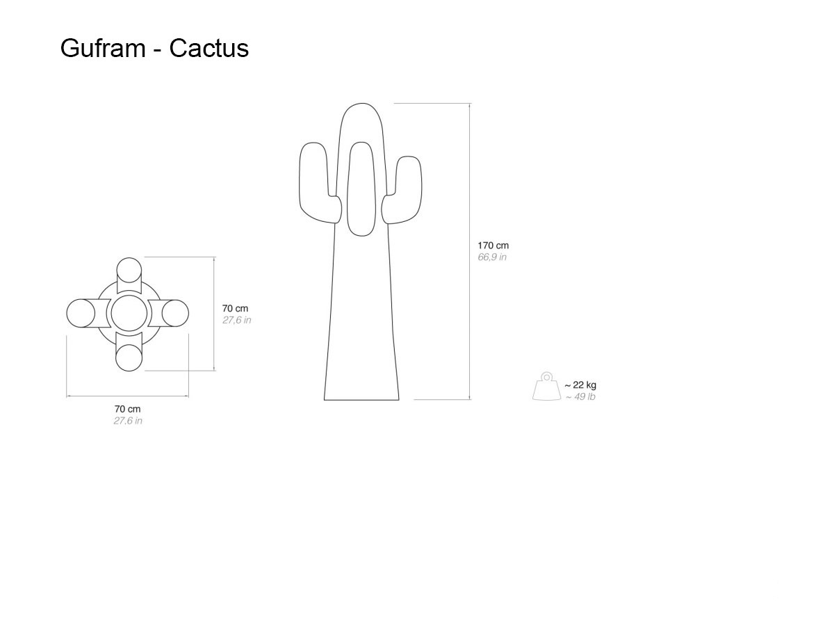 Gufram Cactus Coat Hangers Black