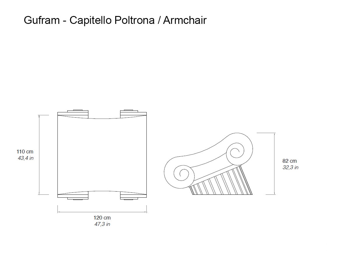 Gufram Capitello Armchair