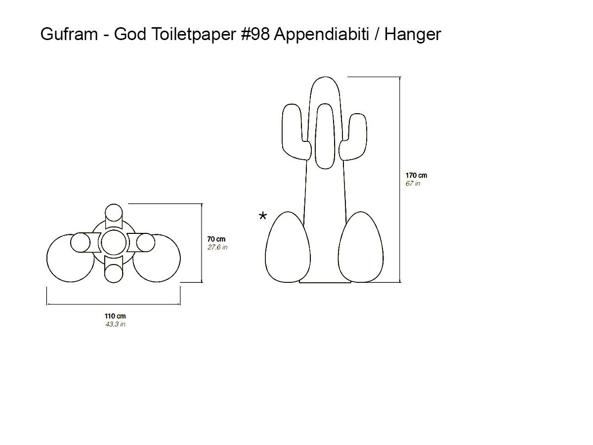 Gufram God Toiletpaper Hanger