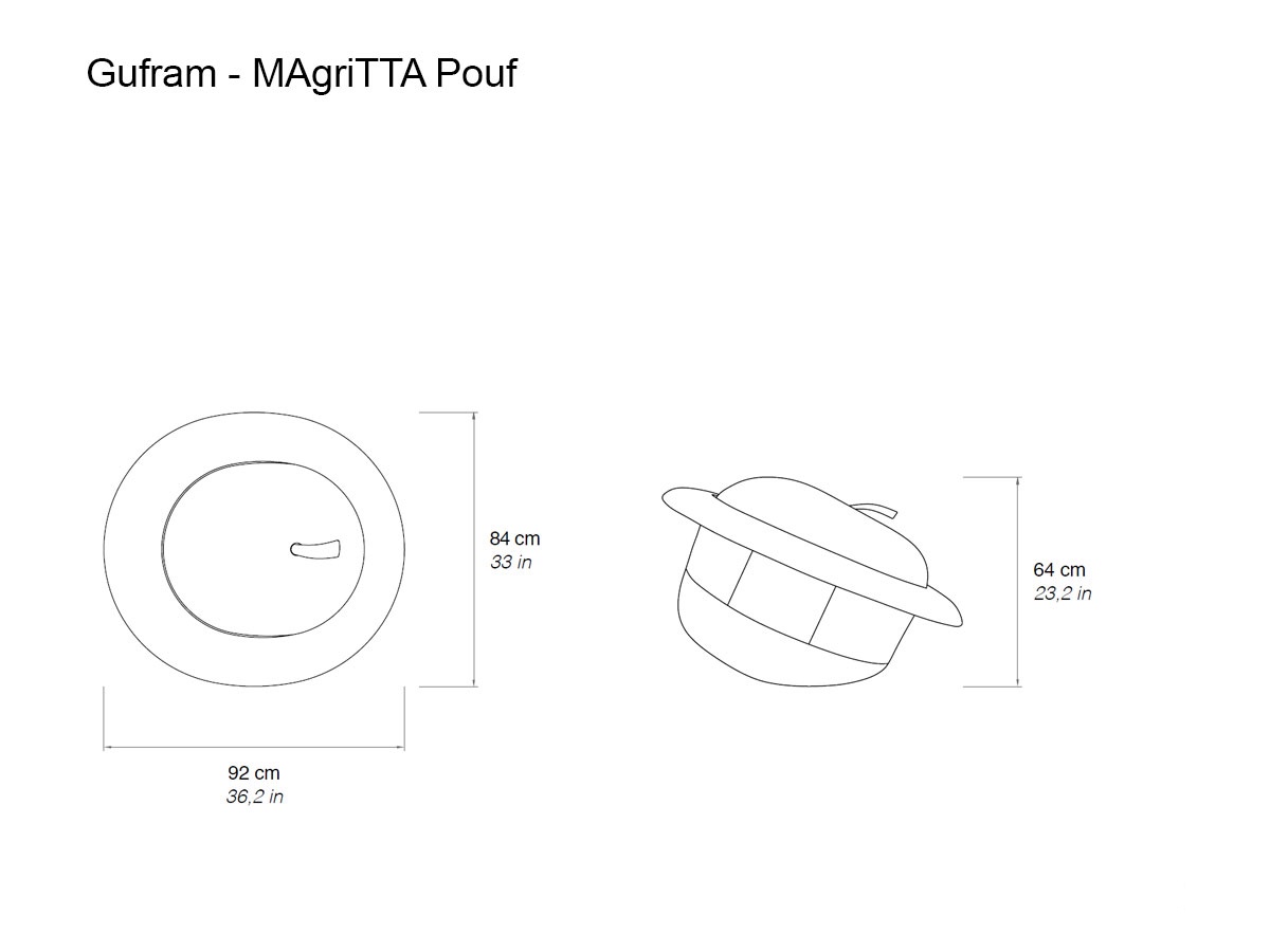 Gufram Magritta Pouf