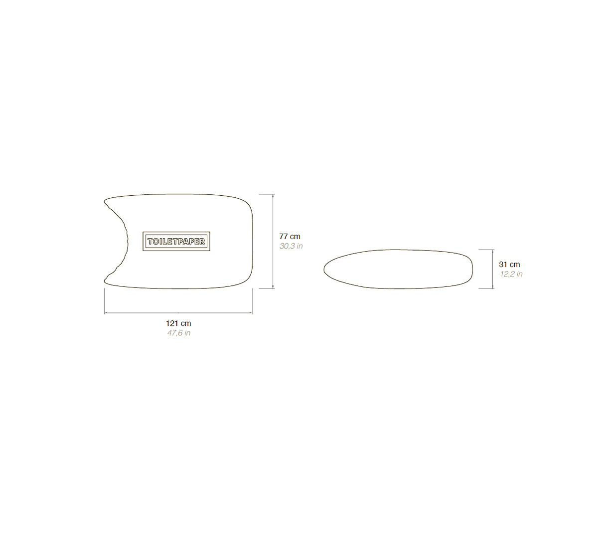 Gufram Soap Toiletpaper Pouf