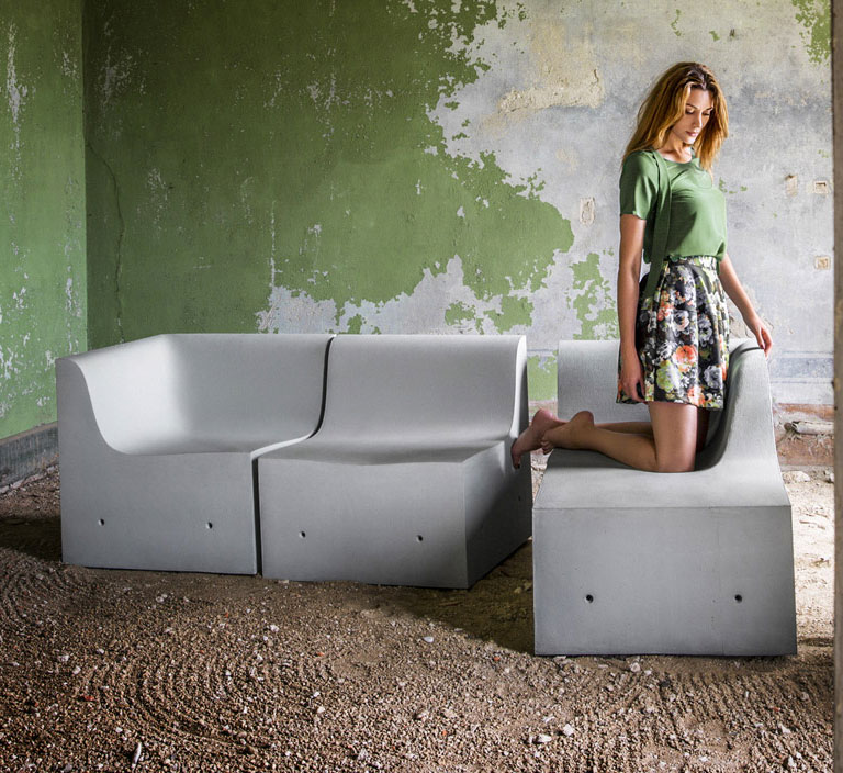 Gufram Softcrete Modular Sofa